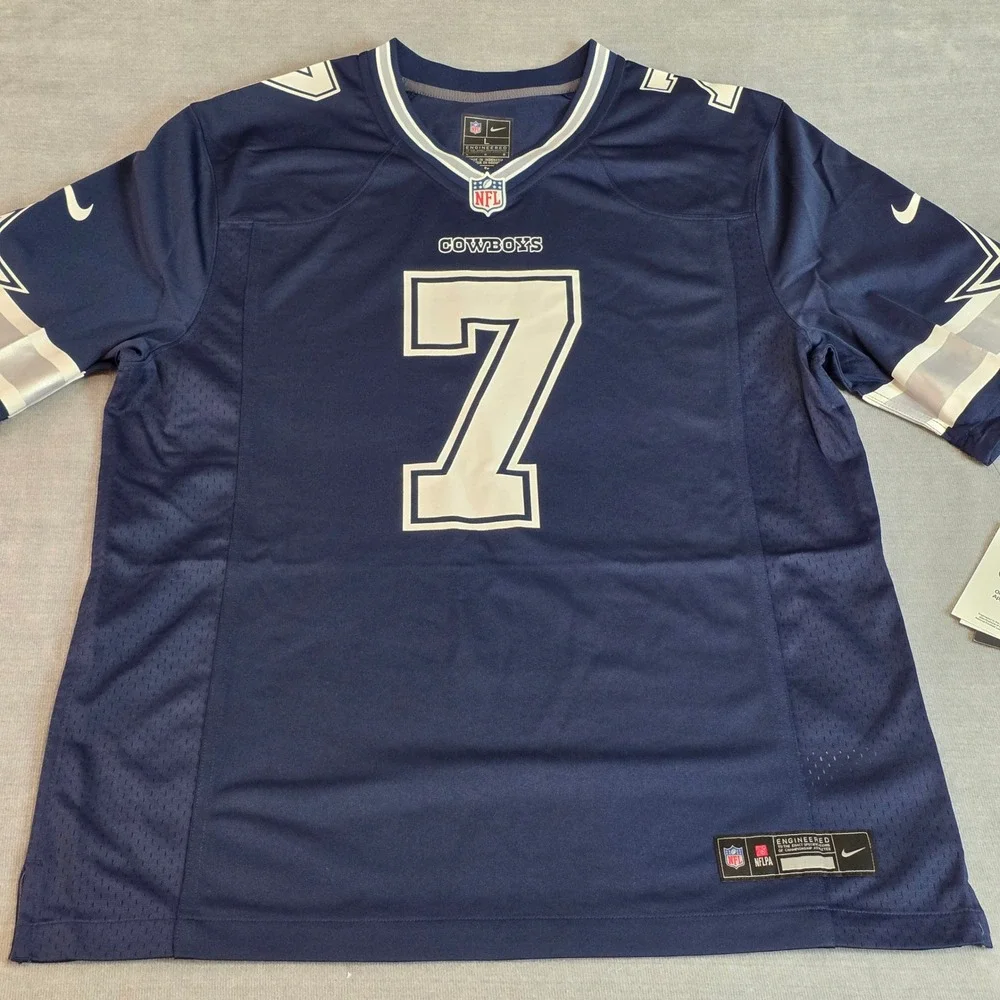 Nike Dallas Cowboys Jersey Mens Large Navy Trevon Diggs 7 NFL On Field Football